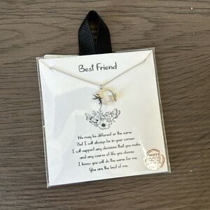 150. Best Friends White Gold Dipped Necklace